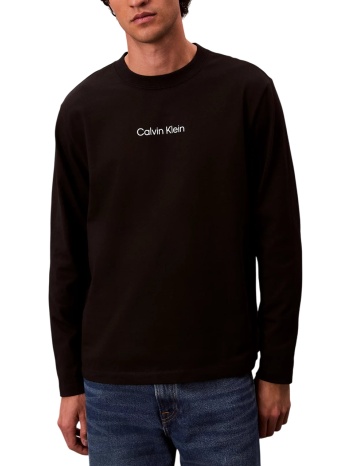 ανδρικό μακρυμάνικο t-shirt μαύρο calvin klein