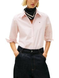 γυναικείο ριγέ πουκάμισο ροζ tommy hilfiger ww0ww47169-0d5