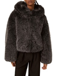 γυναικεία eco γούνα μαύρη alcott cp0084doax15-black