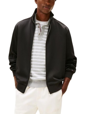 ανδρική ζακέτα μαύρη tommy hilfiger mw0mw41447-bds