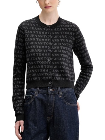 γυναικεία ζακέτα μαύρη tommy jeans dw0dw22030-0gj