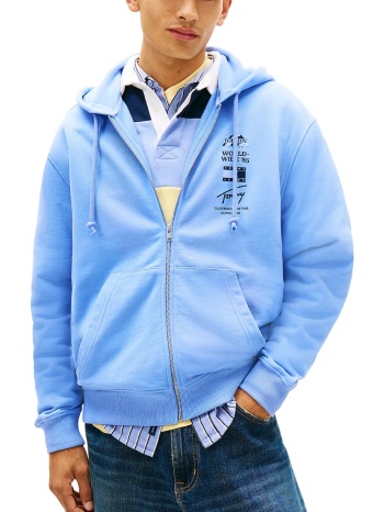 ανδρική ζακέτα γαλάζια tommy jeans dm0dm22378-c58