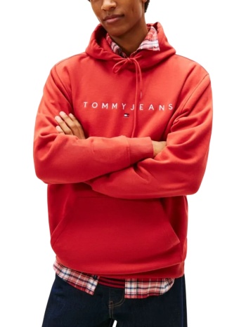 ανδρικό φούτερ κόκκινο tommy jeans dm0dm20746-xl0