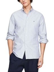 ανδρικό ριγέ πουκάμισο μπλε tommy hilfiger mw0mw36238-0a8