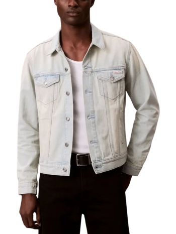 ανδρικό τζιν μπουφάν γαλάζιο calvin klein lv04re764g-2tk