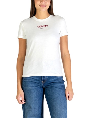 γυναικείο t-shirt λευκό tommy jeans dw0dw21842-ybl