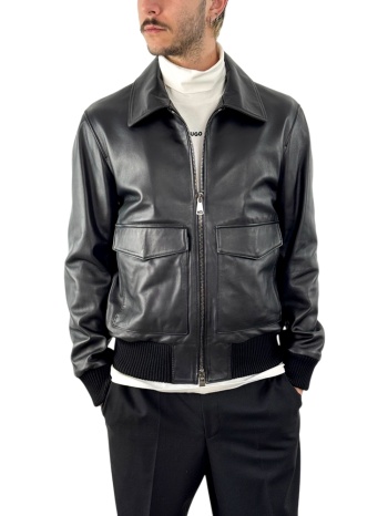 ανδρικό δερμάτινο μπουφάν μαύρο maffei 51283-nero σε προσφορά