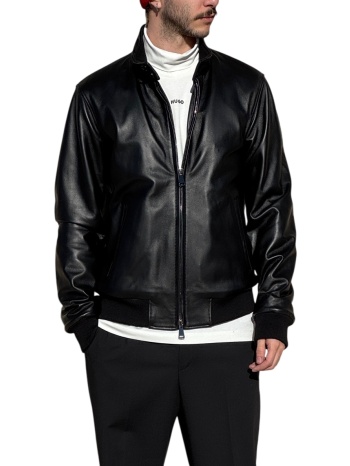 ανδρικό δερμάτινο μπουφάν μαύρο maffei 51220-nero σε προσφορά