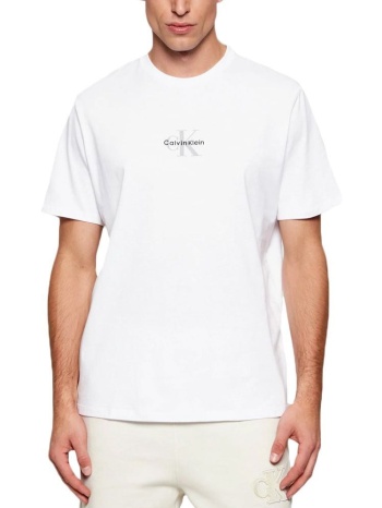ανδρικό t-shirt λευκό calvin klein lv04rb866g-yaa