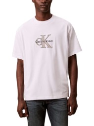 ανδρικό t-shirt λευκό calvin klein lv04re815g-yaf