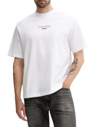 ανδρικό t-shirt λευκό calvin klein lv04rc851g-yaa