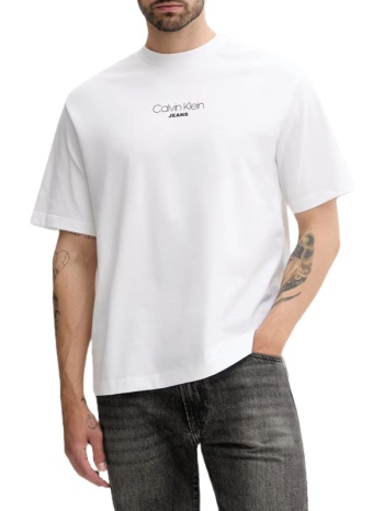 ανδρικό t-shirt λευκό calvin klein lv04rc851g-yaa
