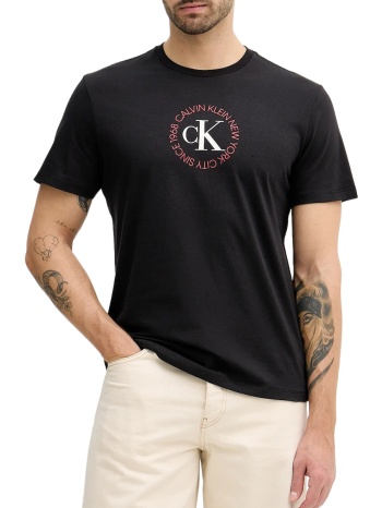ανδρικό t-shirt μαύρο calvin klein lv14re816g-ub1