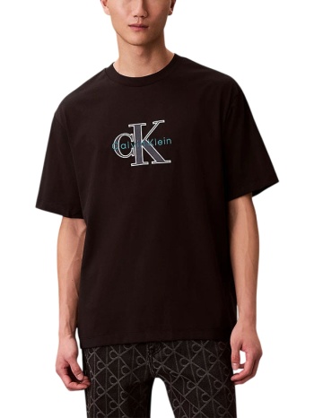 ανδρικό t-shirt μαύρο calvin klein lv04re815g-ub1