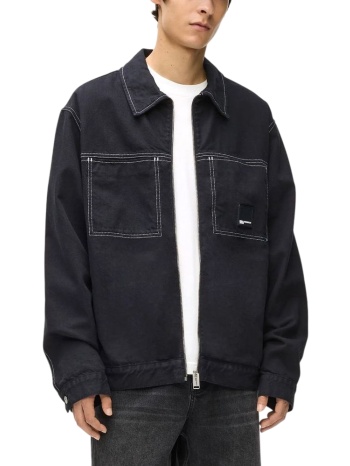 ανδρικό τζιν μπουφάν μαύρο karl lagerfeld jeans