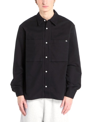 ανδρικό overshirt μαύρο calvin klein lv04re111g-ub1