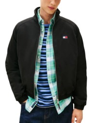 ανδρικό μπουφάν μαύρο tommy jeans dm0dm22712-bds