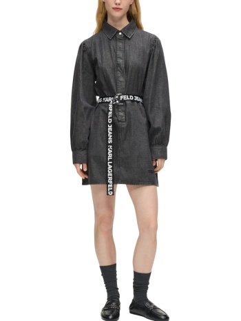 γυναικείο τζιν φόρεμα μαύρο karl lagerfeld jeans