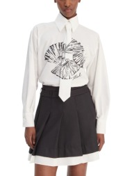 γυναικείο πουκάμισο λευκό karl lagerfeld b1w11002-100 white