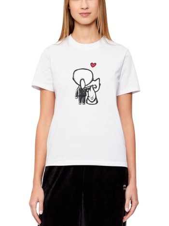 γυναικείο ikon valentine t-shirt λευκό karl lagerfeld