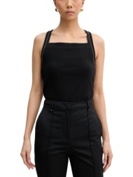 γυναικείο αμάνικο top μαύρο karl lagerfeld b1w17022-999 black