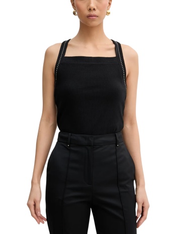 γυναικείο αμάνικο top μαύρο karl lagerfeld b1w17022-999