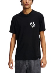 ανδρικό monogram t-shirt μαύρο karl lagerfeld jeans a2m17072-999 black