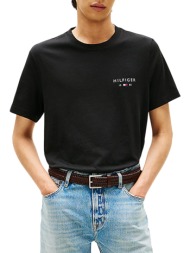 ανδρικό t-shirt μαύρο tommy hilfiger mw0mw41456-bds