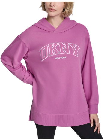 γυναικείο oversized φούτερ ροζ dkny dp6t1564-qg9
