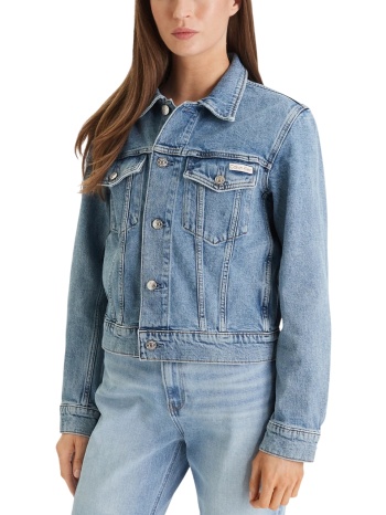 γυναικείο τζιν μπουφάν μπλε calvin klein lv047e904g-3kq