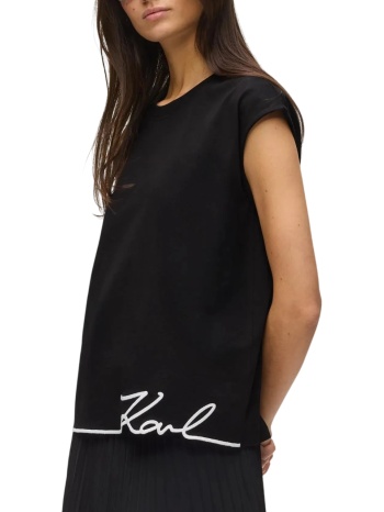 γυναικείο tank top μαύρο karl lagerfeld b2w17018-999 black
