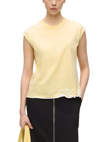 γυναικείο tank top κίτρινο karl lagerfeld b2w17018-1ld