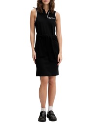 γυναικείο αμάνικο polo φόρεμα μαύρο karl lagerfeld jeans b2w13047-999 black