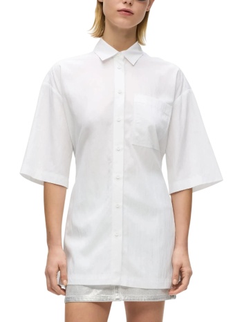 γυναικείο κοντομάνικο πουκάμισο λευκό karl lagerfeld jeans