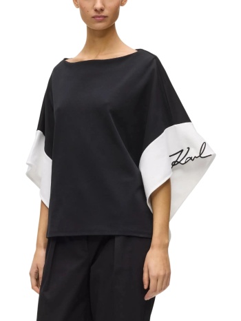 γυναικείο signature top μαύρο karl lagerfeld b2w17005-101