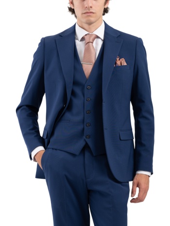 ανδρικό κοστούμι navy μπλε vittorio 10024donato-navy σε προσφορά
