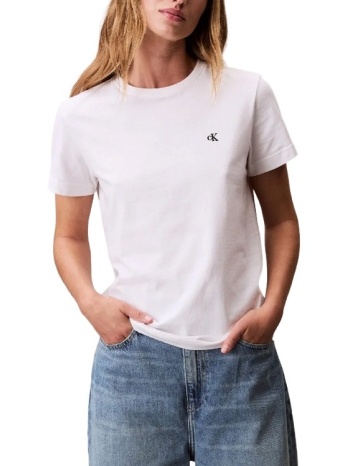 γυναικείο t-shirt λευκό calvin klein lv047b224g-yaa