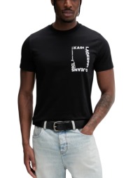 ανδρικό slim t-shirt μαύρο karl lagerfeld jeans b2m17046-999 black