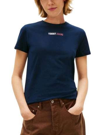 γυναικείο t-shirt navy μπλε tommy jeans dw0dw22277-c1g