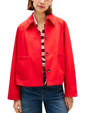 γυναικείο μπουφάν κόκκινο tommy hilfiger ww0ww49585-sne