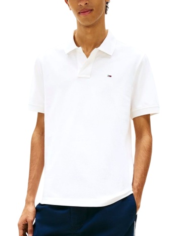 ανδρικό polo λευκό tommy jeans dm0dm22711-ybl