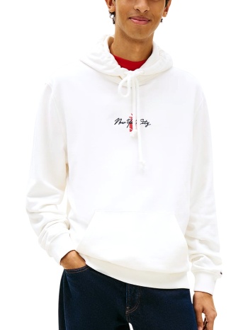 ανδρικό φούτερ λευκό tommy jeans dm0dm23015-ybl