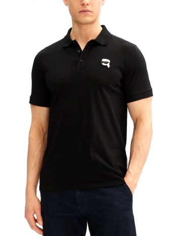 ανδρικό polo μαύρο karl lagerfeld 745710 500224-990