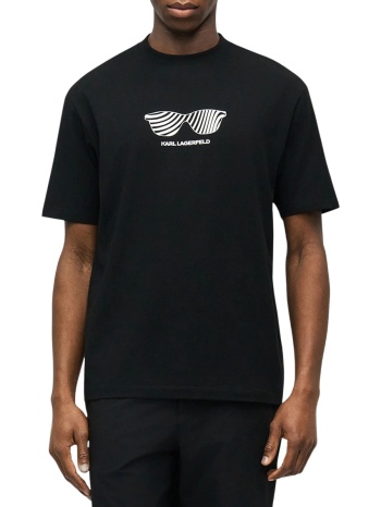 ανδρικό t-shirt μαύρο karl lagerfeld 755131 562221-990