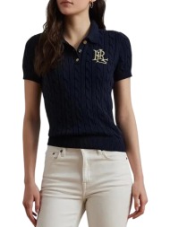 γυναικείο πλεκτό polo navy μπλε ralph lauren 200932224002-navy