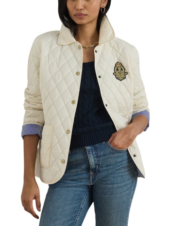 γυναικείο μπουφάν κρεμ ralph lauren 297p10878001-natural