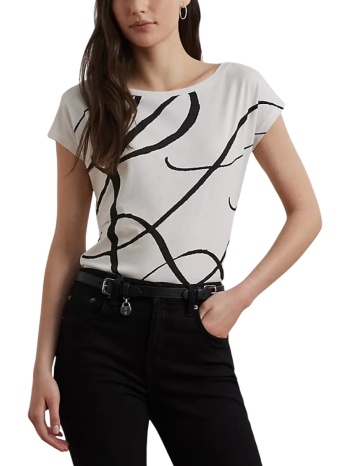 γυναικείο t-shirt λευκό ralph lauren 200748765001-white