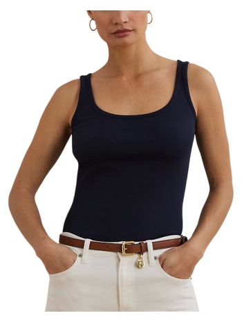 γυναικείο kelly αμάνικο τοπ navy μπλε ralph lauren