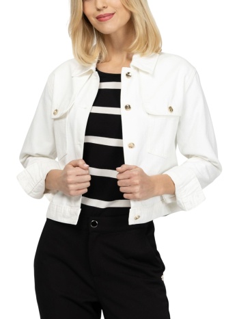 γυναικείο nessira τζιν μπουφάν λευκό heavy tools