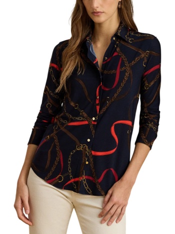 γυναικείο daquane πουκάμισο navy μπλε ralph lauren